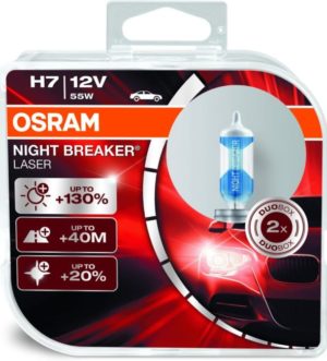 Osram H7 Night Breaker Laser Scheinwerferlampe, 12V, 2 Stück
