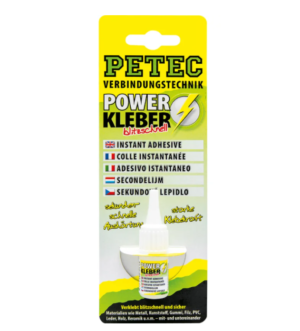 Petec Power Kleber blitzschnell Flasche 93403, 3g
